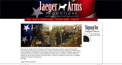 Desktop Screenshot of jaegerarmspromotions.com